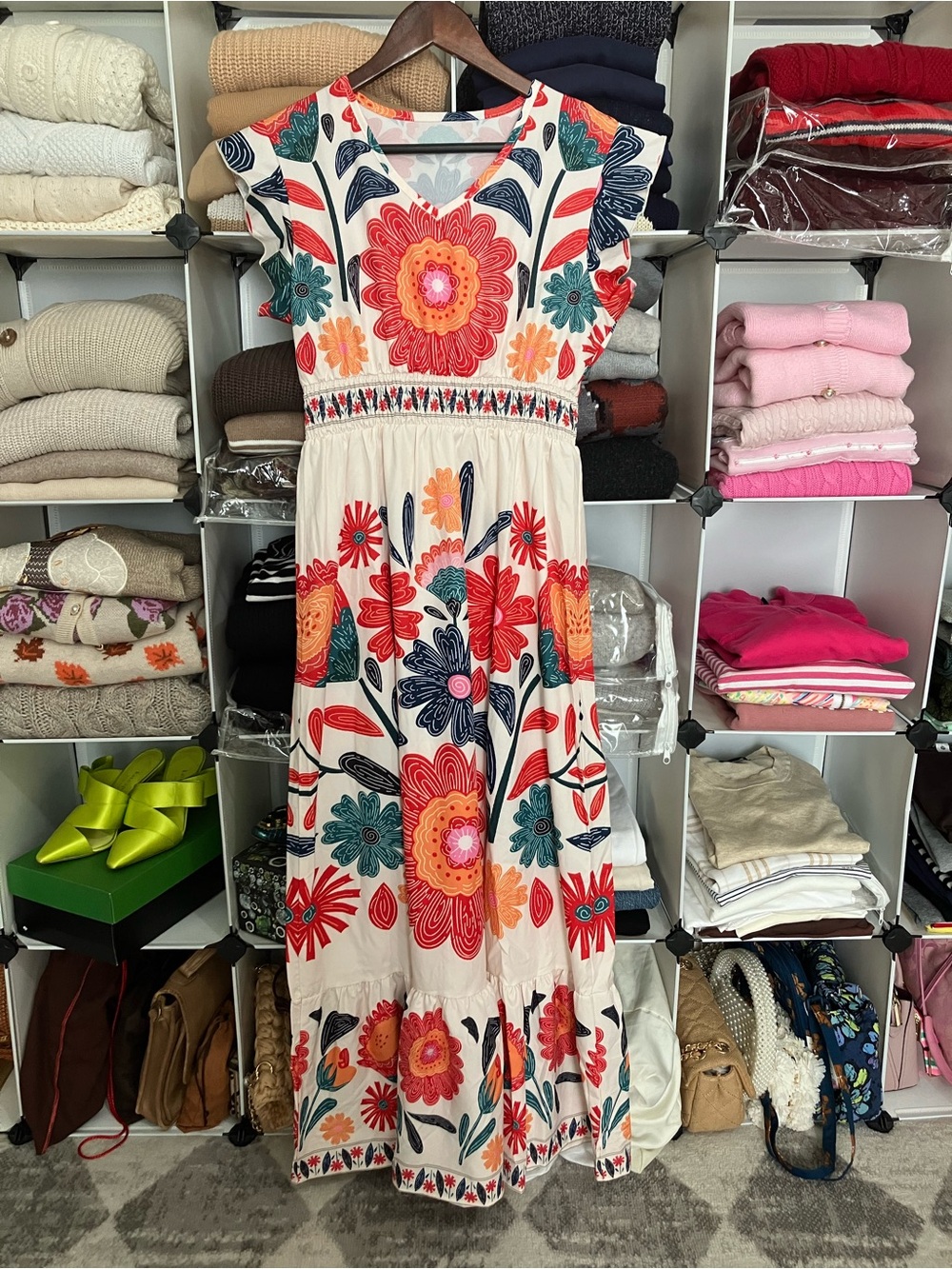NWOT Floral Maxi Dress
